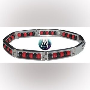 Stainless steel ilde de Elegua Bracelet (Czech Beads) yoruba religion af…